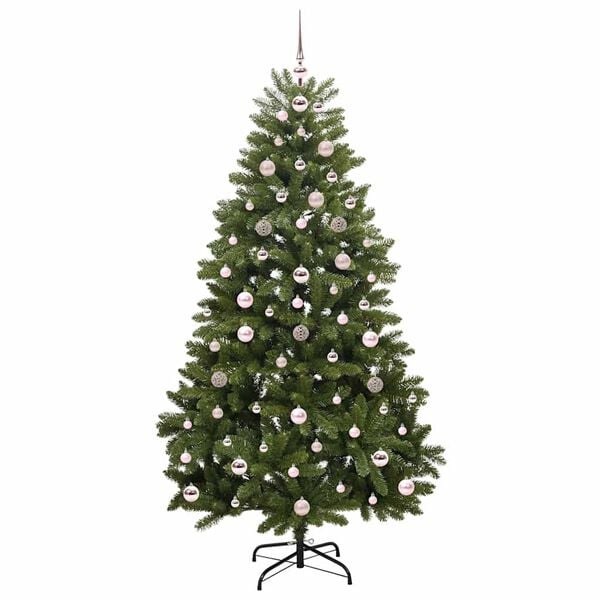 vidaXL Artificial Christmas Tree Green 180 cm PVC and Metal