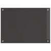 vidaXL Kitchen Backsplash Dark grey 70 x 50 x 0.6 cm Tempered Glass