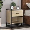 vidaXL Bedside Cabinet Sonoma Oak 40x31x50 cm Engineered Wood