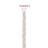 vidaXL Work Rope White 6 mm 25 m Polypropylene