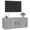 vidaXL Wall Mounted TV Cabinet Grey Sonoma 100x34.5x40 cm