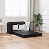 vidaXL Folding Sofa Bed Black 112 x 60 x 55 cm PVC