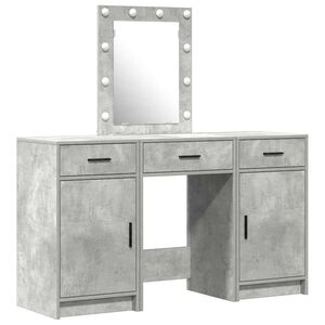 vidaXL Dressing Table with Door Grey 50 x 41 x 135 cm Engineered Wood
