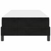 vidaXL Box Spring Bed with Mattress Black 80 x 210 cm Fabric