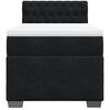 vidaXL Box Spring Bed with Mattress Black 90x200 cm Velvet