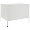 vidaXL Coffee Table White 68x50x50.5 cm Steel