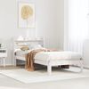 vidaXL Bed Frame with Headboard without Mattress White 90x190 cm Single