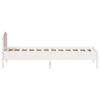 vidaXL Bed Frame without Mattress White 100x200 cm Solid Wood Pine