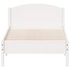 vidaXL Bed Frame without Mattress White 90x200 cm Solid Wood Pine