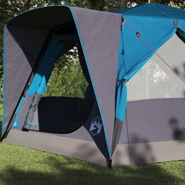 vidaXL Cabin Tent with Roof with Storage Blue 400 x 350 x 212 cm