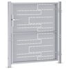 vidaXL Garden Gate with Lock Silver 96 x 100 cm Stainless Steel