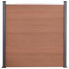 vidaXL Fence Panel Set Brown 699x186 cm WPC