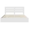 vidaXL Storage Bed with Headboard White 200 x 200 cm Engineered Wood