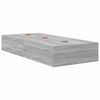 vidaXL Storage Bed Frame with Drawer Grey Sonoma 75 cm Engineered Wood