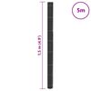vidaXL Weed Membrane Black 1.5x5 m PP