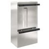 vidaXL Mailbox with Storage Black 30 x 20 x 55 cm Stainless Steel