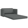 vidaXL 2-Seater Folding Sofa Bed Dark Grey 124 x 71 x 78 cm Fabric