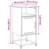 vidaXL Bedside Cabinet Anthracite 36x39x78 cm Steel