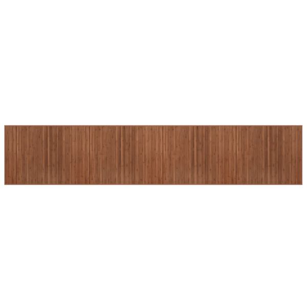 vidaXL Rug Rectangular Brown80x400 cm Bamboo