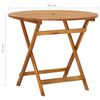 vidaXL 5 Piece Folding Garden Dining Set Solid Acacia Wood