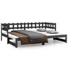 vidaXL Pull-out Day Bed without Mattress Grey 2x(90x200) cm