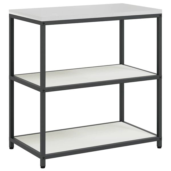 vidaXL Kitchen Storage with Shelf White 90 x 50 x 92 cm Steel