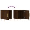 vidaXL Bedside Cabinet Brown Oak 40x40x50 cm Engineered Wood