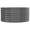 vidaXL Garden Raised Bed Galvanised Steel 296x80x36 cm Anthracite