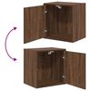vidaXL Garage Wall Cabinets 2 pcs Brown Oak Engineered Wood