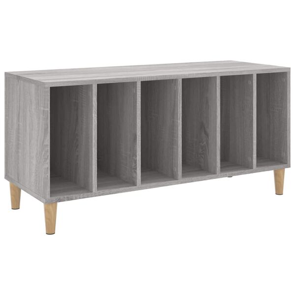 vidaXL Record Cabinet Grey Sonoma 100x38x48 cm Engineered Wood
