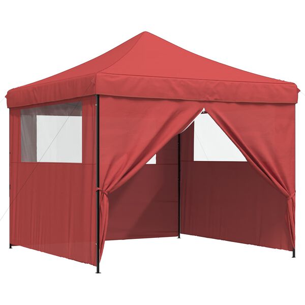 vidaXL Party Tent Folding Burgundy 292 x 292 x 315 cm Oxford Fabric