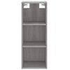 vidaXL Highboard Grey Sonoma 34.5x34x180 cm Engineered Wood