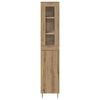 vidaXL Highboard 2 pcs Artisan Oak Glass