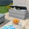 vidaXL Garden Storage Box Grey 117x45x56 cm
