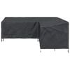 vidaXL Furniture Cover Black 235 x 235 x 80 cm 420D Oxford Fbric