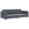 vidaXL Daybed with Trundle and Mattresses Dark Grey 90x190 cm Velvet