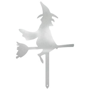 vidaXL Garden Stake 36 x 24 cm Galvanised Steel Silver