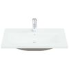 vidaXL Built-in Basin with Faucet 81x39x18 cm Ceramic White