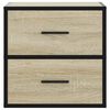 vidaXL Wall-mounted Bedside Cabinet Sonoma Oak 40x31x39.5 cm