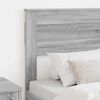 vidaXL Headboard with Headboard Grey Sonoma 75 cm Engineered wood