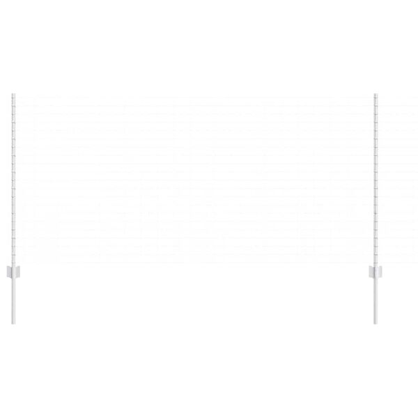 vidaXL Fence Post 11 pcs Silver 120 cm Steel