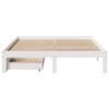 vidaXL Bed Frame with Drawers without Mattress White 120x190 cm Small Double