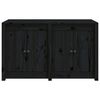 vidaXL Outdoor Kitchen Cabinet Black 106x55x64 cm Solid Wood Pine