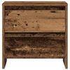 vidaXL Bedside Cabinet with Drawer 2 pcs Old Wood 45 x 34 x 44.5 cm