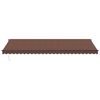 vidaXL Manual Retractable Awning Brown 600x350 cm