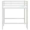 vidaXL Kids'Loft Bed Frame White 90 x 200 cm Steel