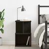 vidaXL Bedside Cabinet Black Oak 35 x 35 x 55 cm Engineered Wood