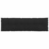 vidaXL Back Pillow Black 180 x 19 x 50 cm Fabric
