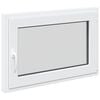 vidaXL Basement Window RISOR 90 x 50 cm PVC and Glass White