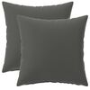 vidaXL Cushion with Pillow HEERLEN 2 pcs Anthracite Polyester
